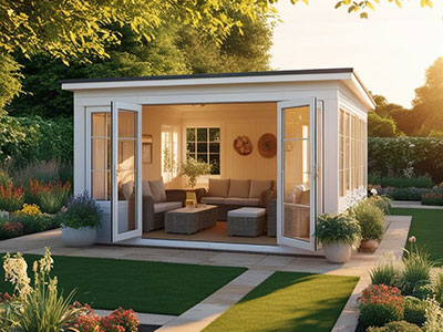 Garden room with air conditioning